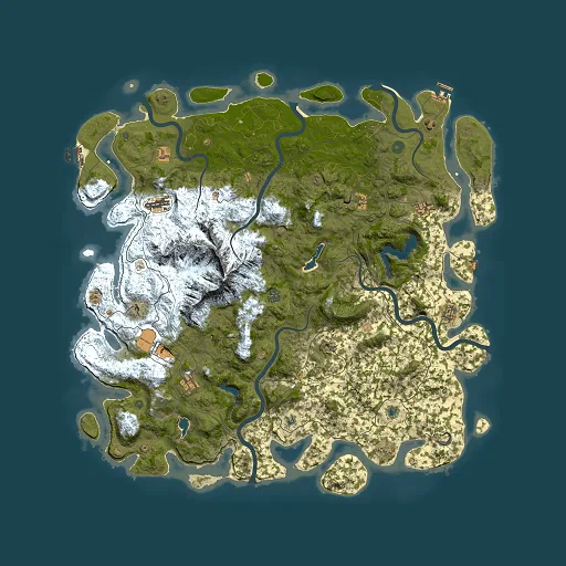 Rust map seed 1654157826, 5500x5500m top-down preview
