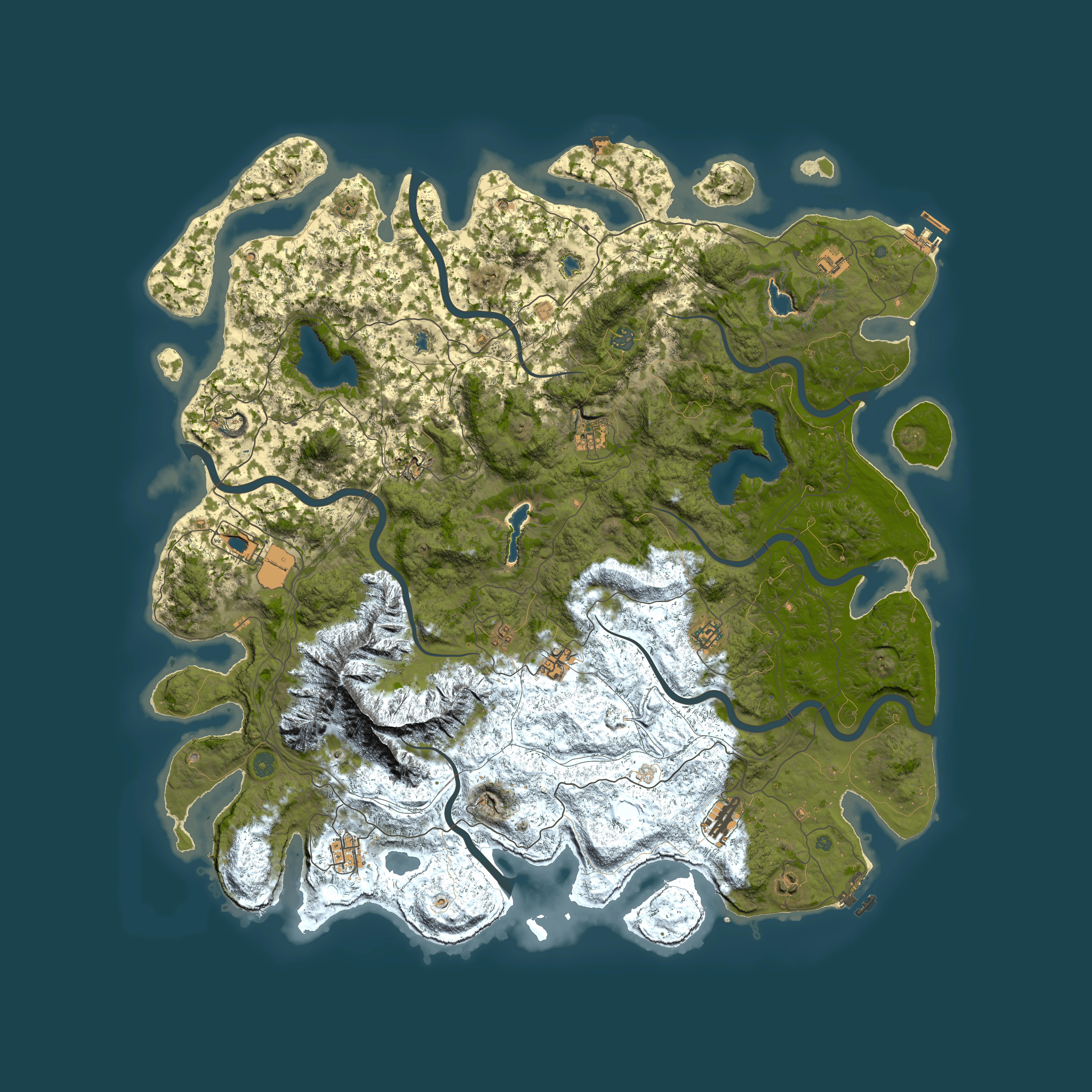 Full top-down render of Rust map seed 1209445311, 5500x5500m
