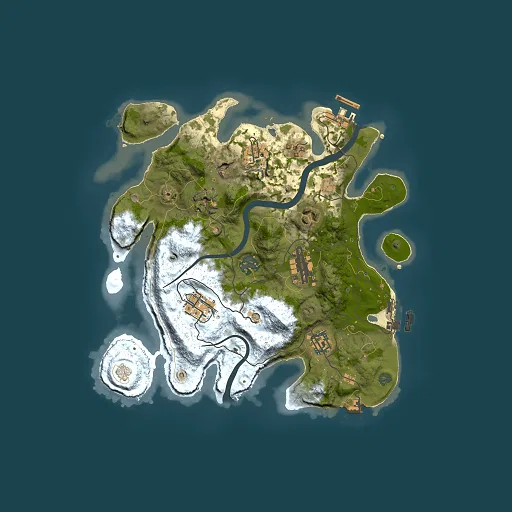 Rust map seed 1683998459, 3000x3000m top-down preview