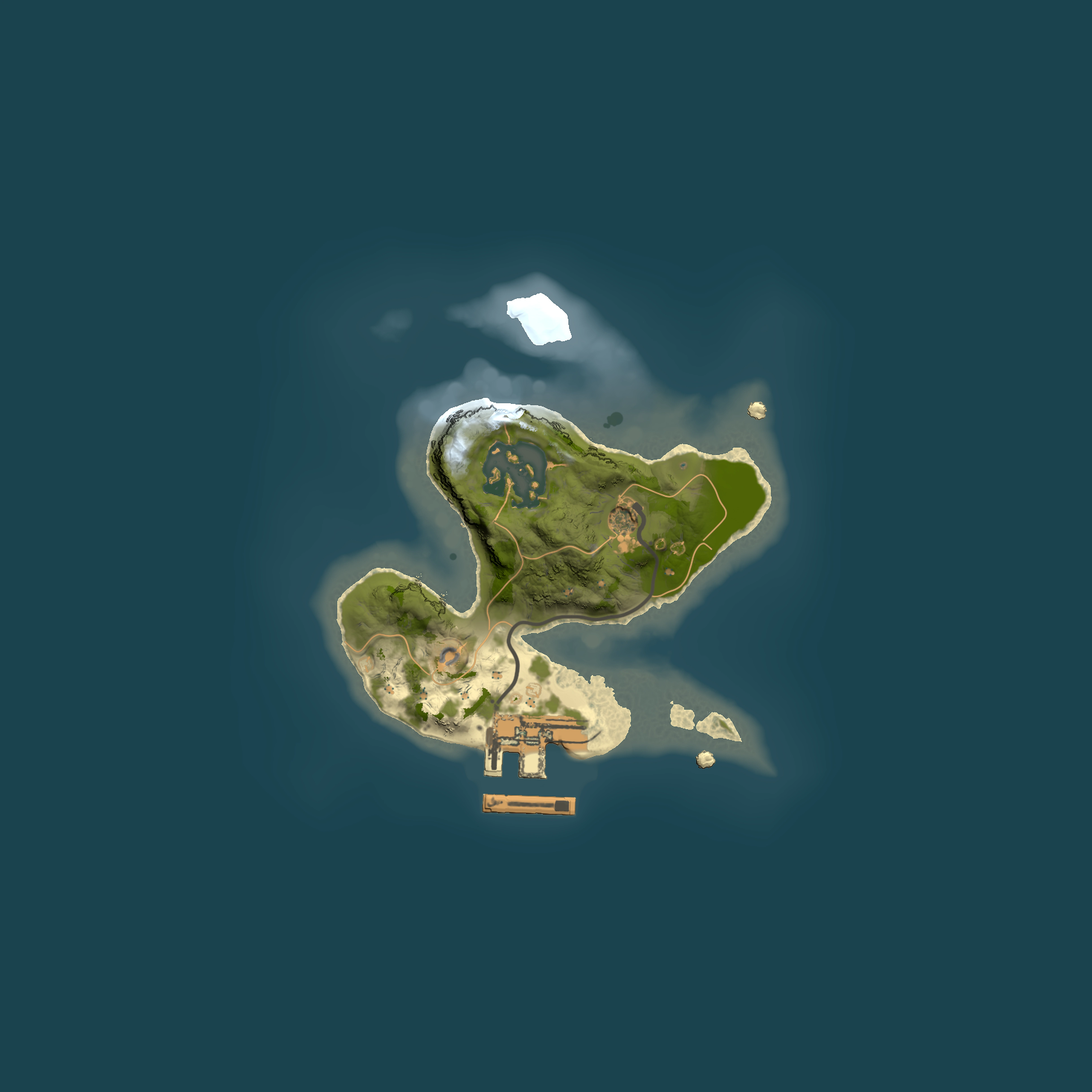 Full top-down render of Rust map seed 1998635041, 1500x1500m