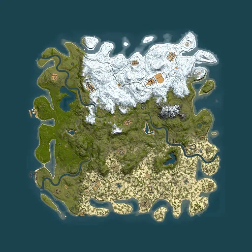 Rust map seed 1654923248, 5500x5500m top-down preview