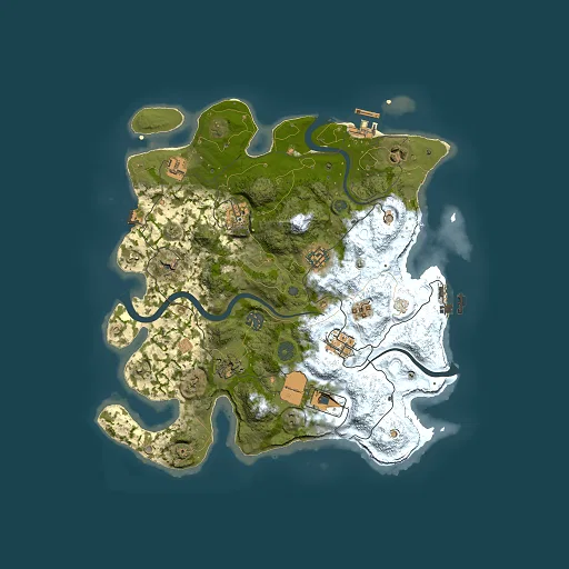 Rust map seed 417279546, 3500x3500m top-down preview