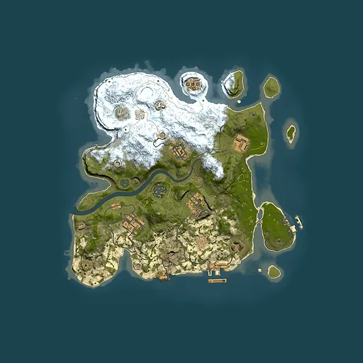 Rust map seed 1394400016, 3000x3000m top-down preview