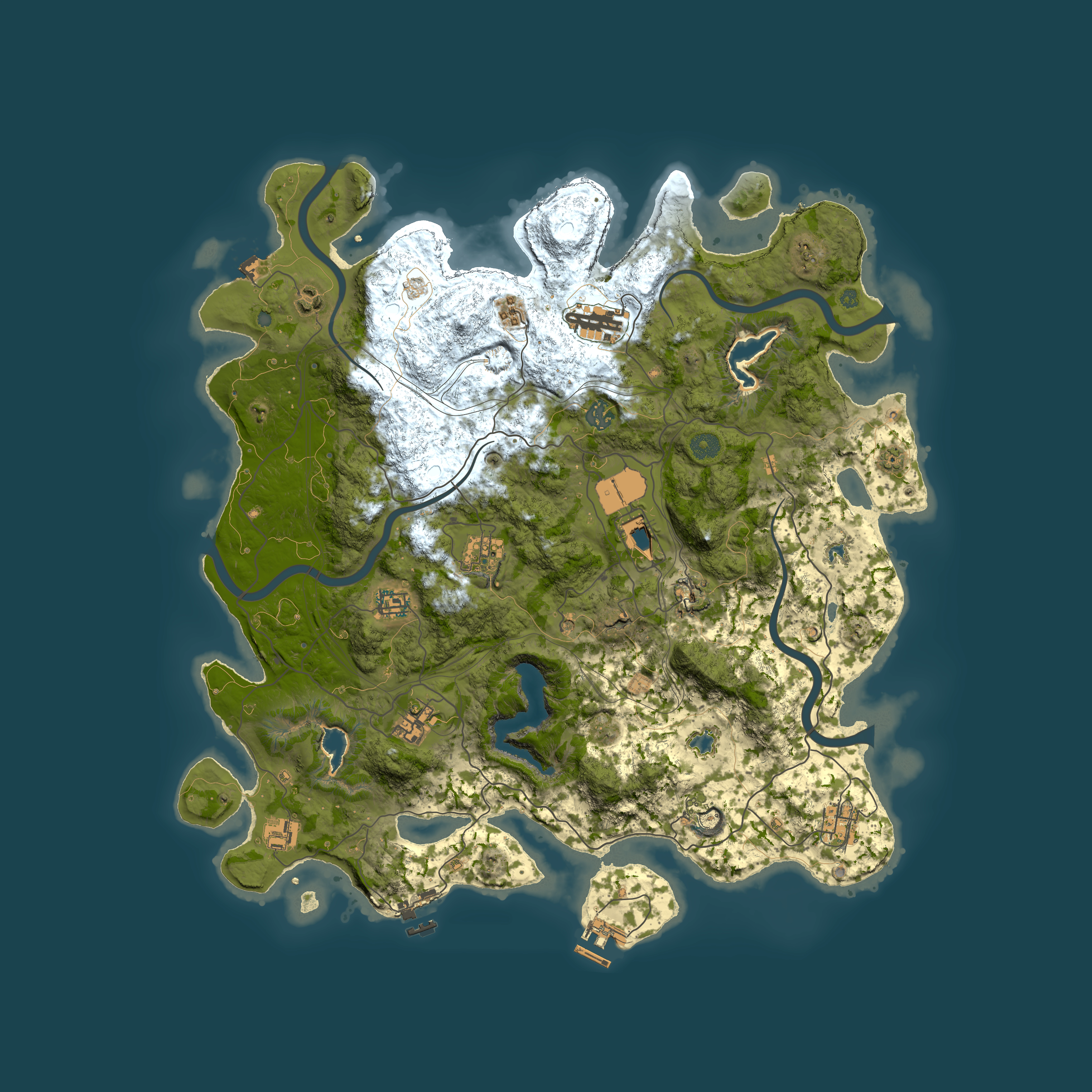 Full top-down render of Rust map seed 938170717, 4500x4500m