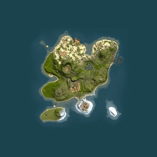 Rust map seed 1307081372, 2000x2000m top-down preview