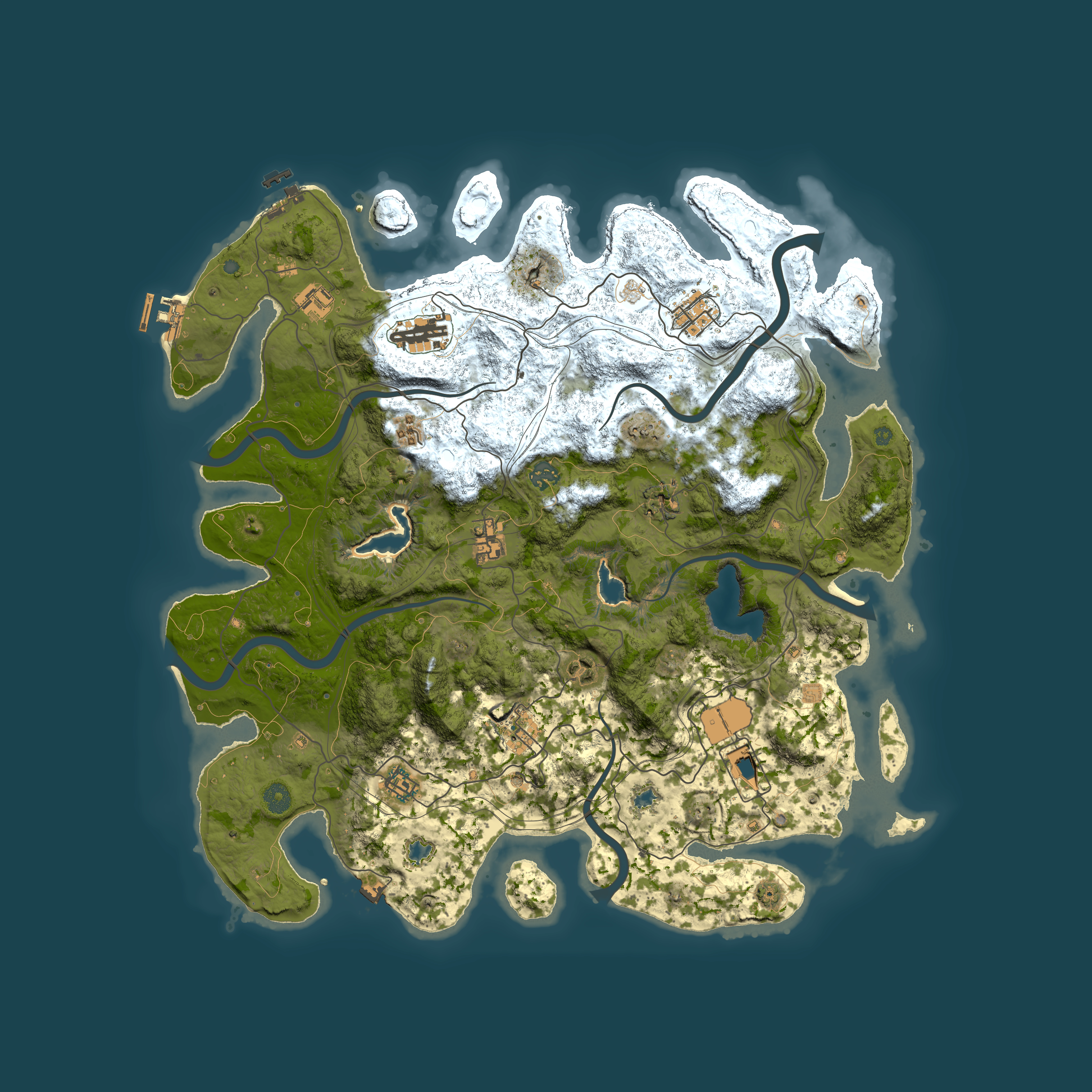 Full top-down render of Rust map seed 843078522, 4500x4500m