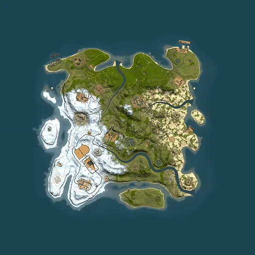 Rust map seed 1852096149, 3500x3500m top-down preview