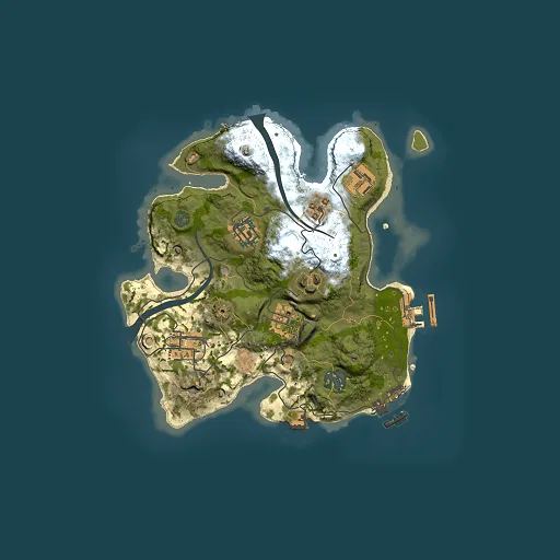 Rust map seed 533194154, 2500x2500m top-down preview