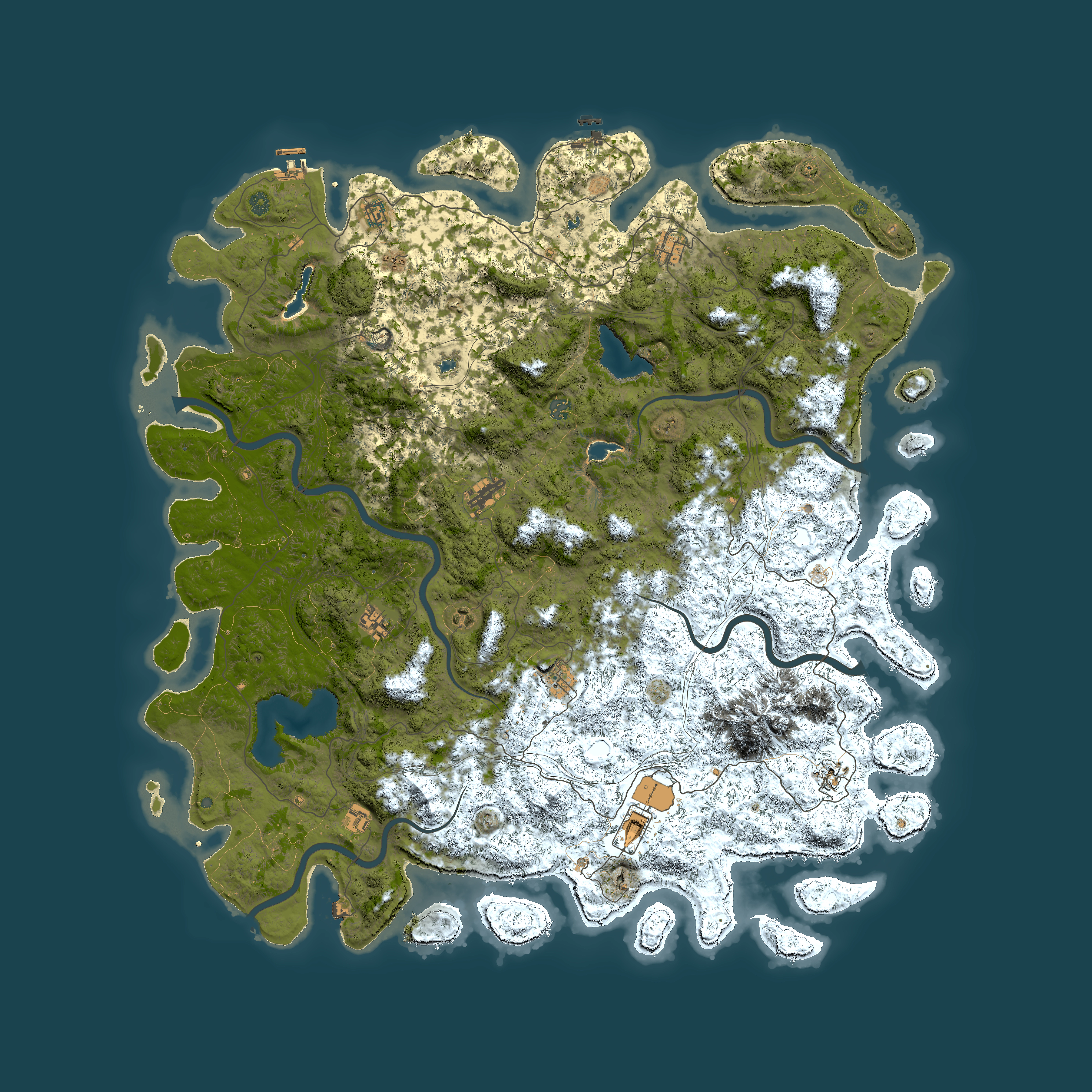 Full top-down render of Rust map seed 1942645798, 6000x6000m