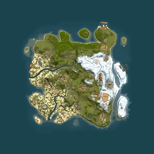 Rust map seed 2083079298, 3500x3500m top-down preview