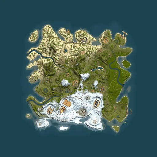 Rust map seed 1163884885, 4000x4000m top-down preview