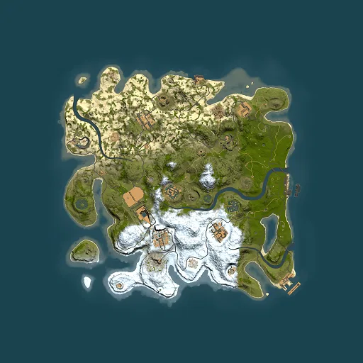 Rust map seed 626110031, 3500x3500m top-down preview