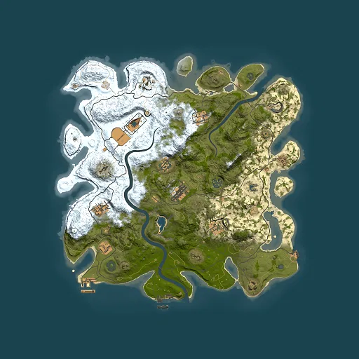 Rust map seed 1394831433, 4000x4000m top-down preview