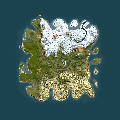 Rust map seed 876148338, 4000x4000m top-down preview