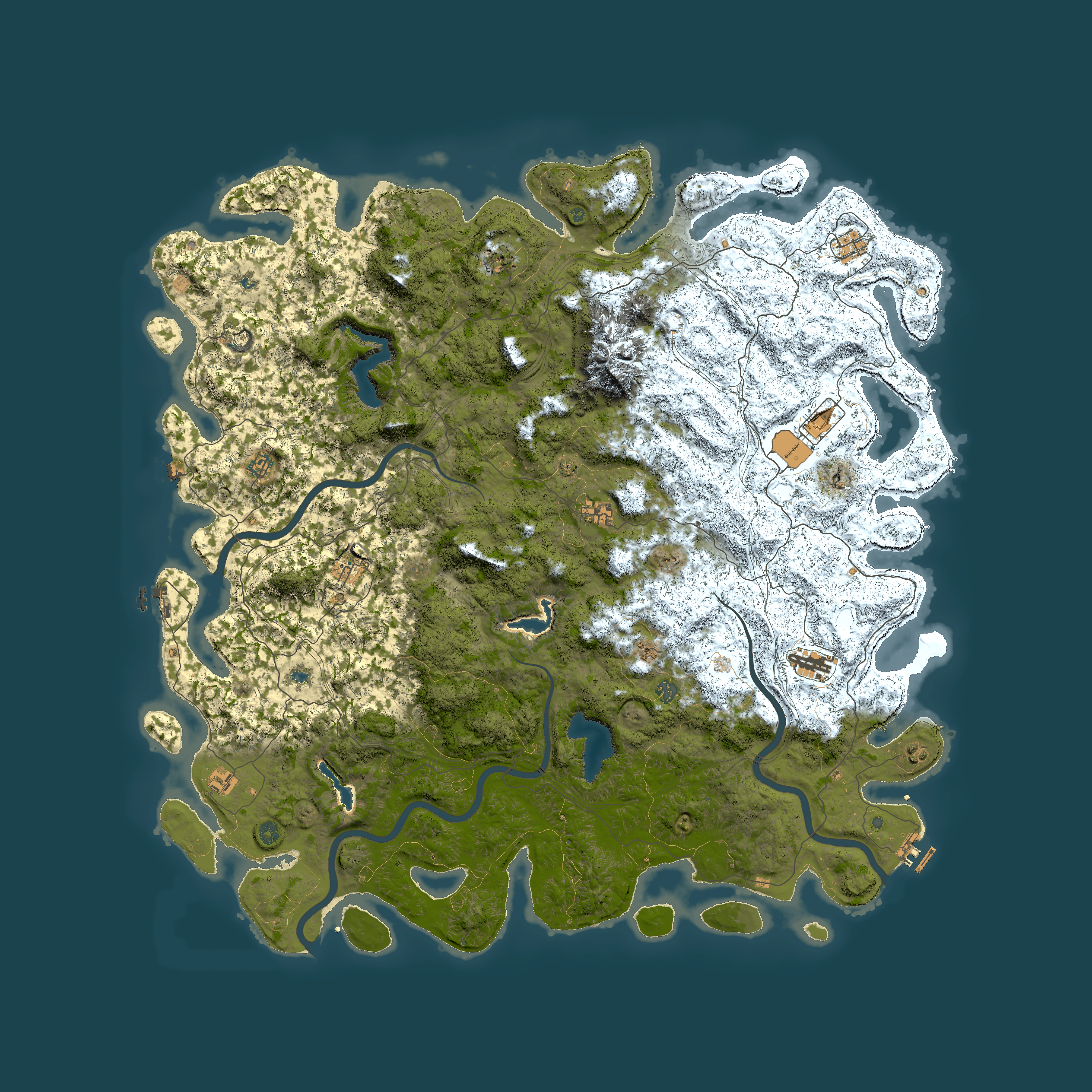 Full top-down render of Rust map seed 1847976428, 6000x6000m