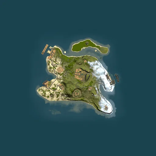 Rust map seed 854434197, 2000x2000m top-down preview