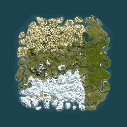 Rust map seed 164680975, 6000x6000m top-down preview