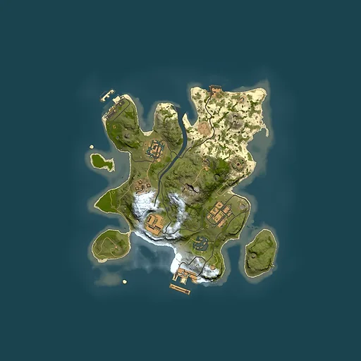 Rust map seed 1932657070, 2500x2500m top-down preview