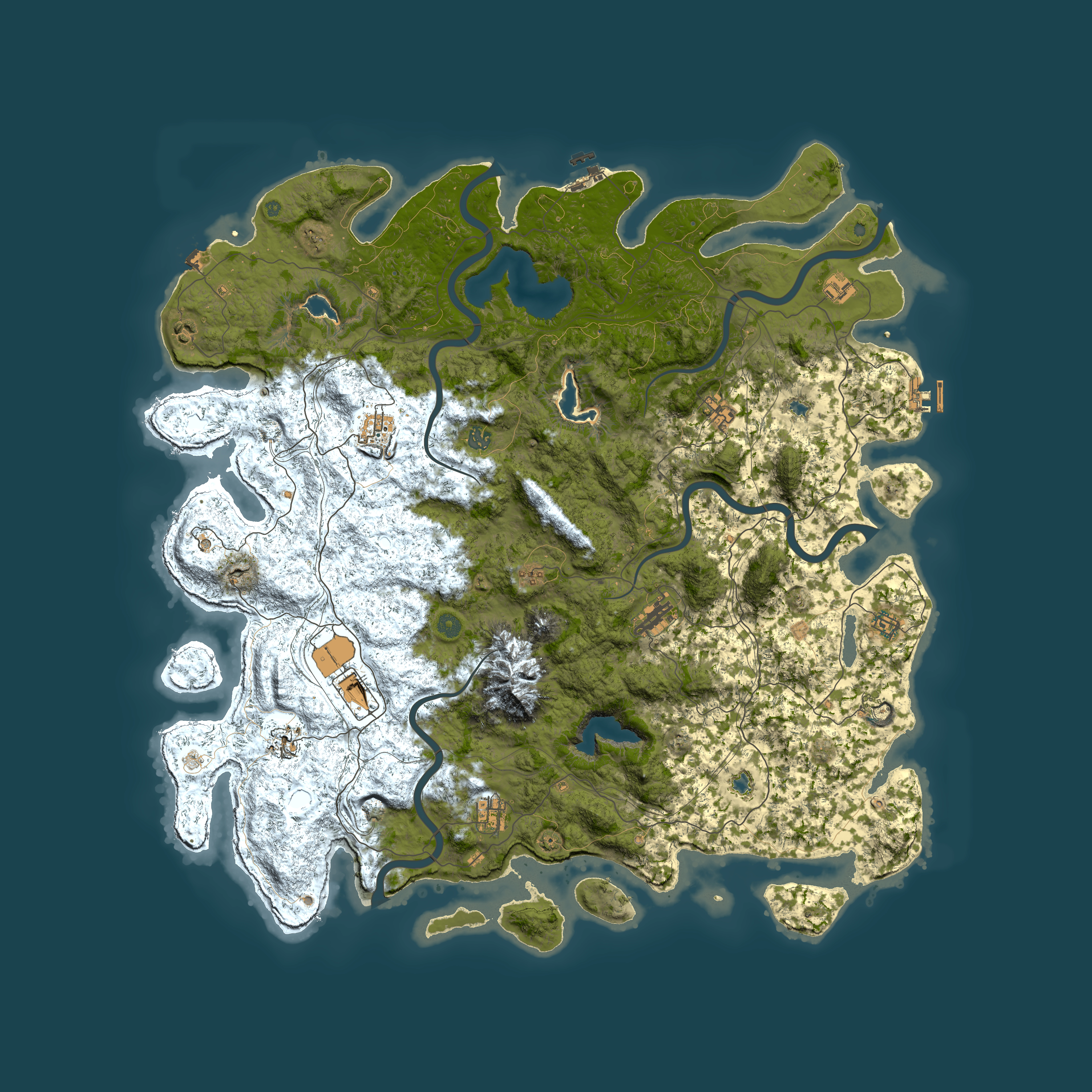 Full top-down render of Rust map seed 1262160621, 5500x5500m