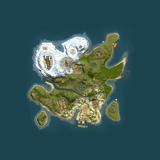 Rust map seed 1227975002, 2500x2500m top-down preview