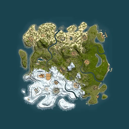 Rust map seed 607543155, 4000x4000m top-down preview