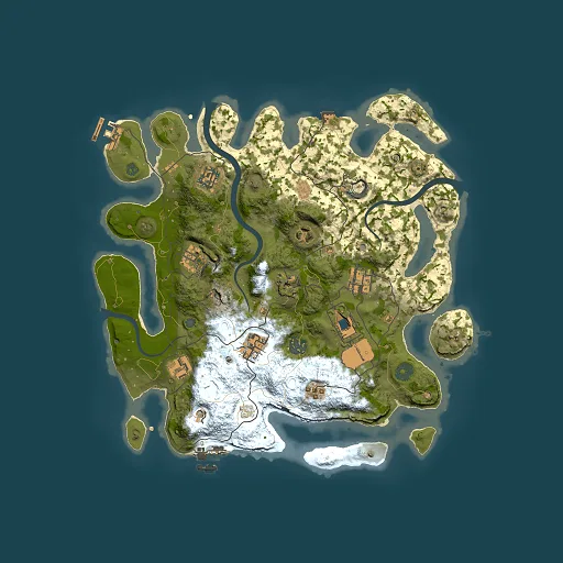 Rust map seed 216270576, 3500x3500m top-down preview