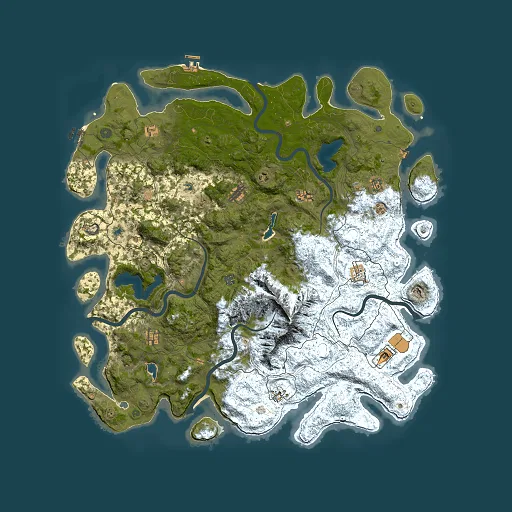 Rust map seed 709316636, 5500x5500m top-down preview