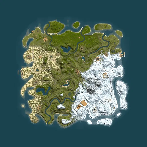 Rust map seed 2109950938, 5000x5000m top-down preview