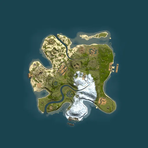 Rust map seed 1419398111, 2500x2500m top-down preview