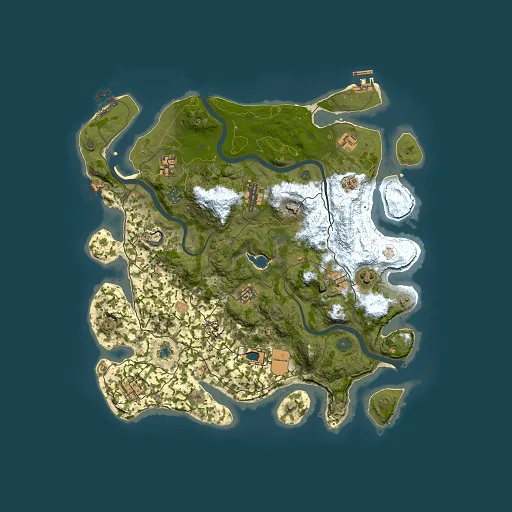Rust map seed 829309125, 4000x4000m top-down preview