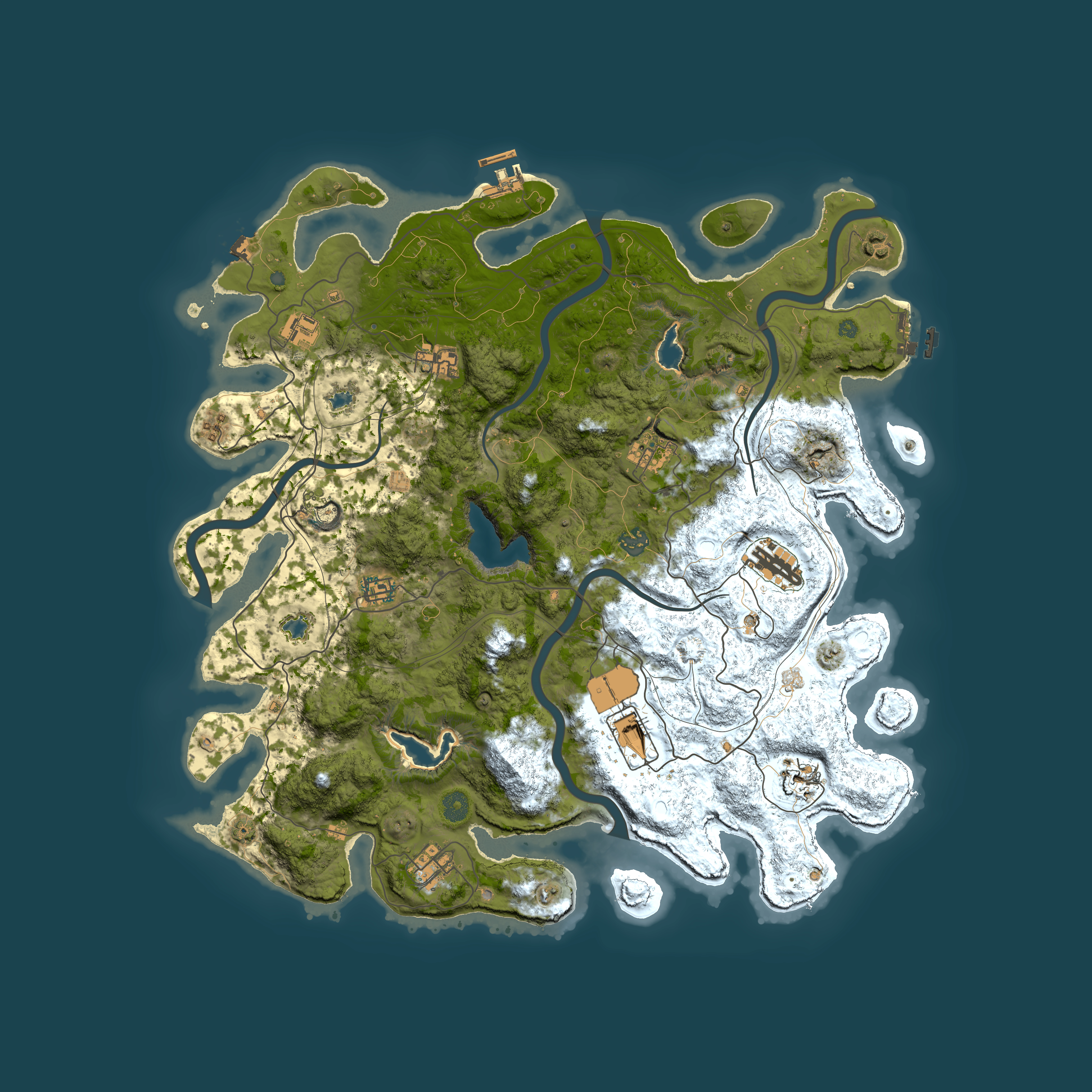 Full top-down render of Rust map seed 1740830554, 4500x4500m