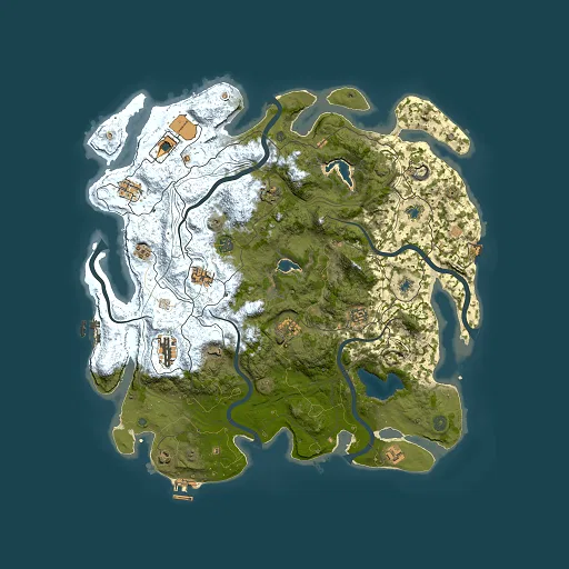 Rust map seed 705179844, 4500x4500m top-down preview