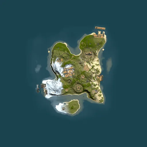 Rust map seed 288491606, 2000x2000m top-down preview