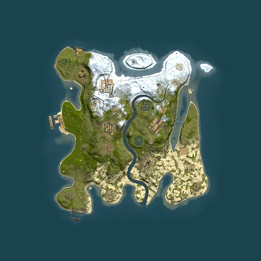 Rust map seed 717485905, 3000x3000m top-down preview