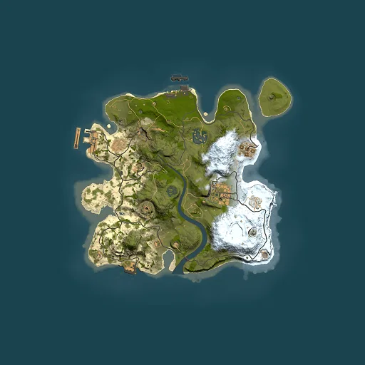 Rust map seed 1168861048, 2500x2500m top-down preview