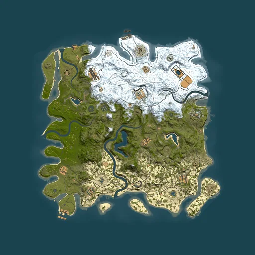Rust map seed 1857900205, 4500x4500m top-down preview