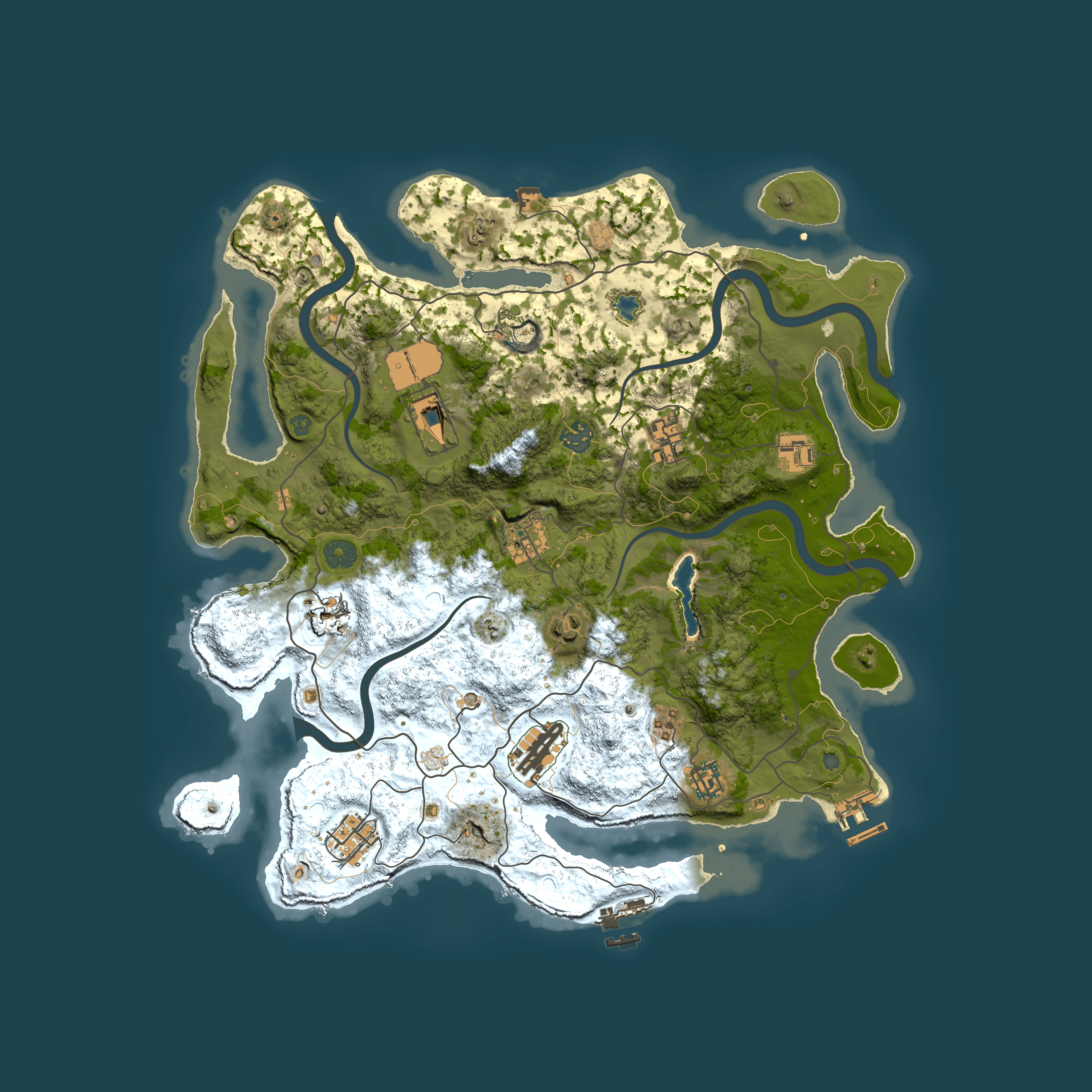 Full top-down render of Rust map seed 502346360, 4000x4000m