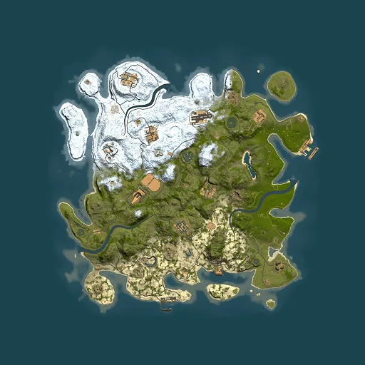Rust map seed 1120453684, 4000x4000m top-down preview