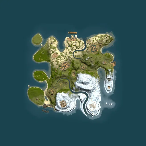 Rust map seed 1630958299, 2500x2500m top-down preview