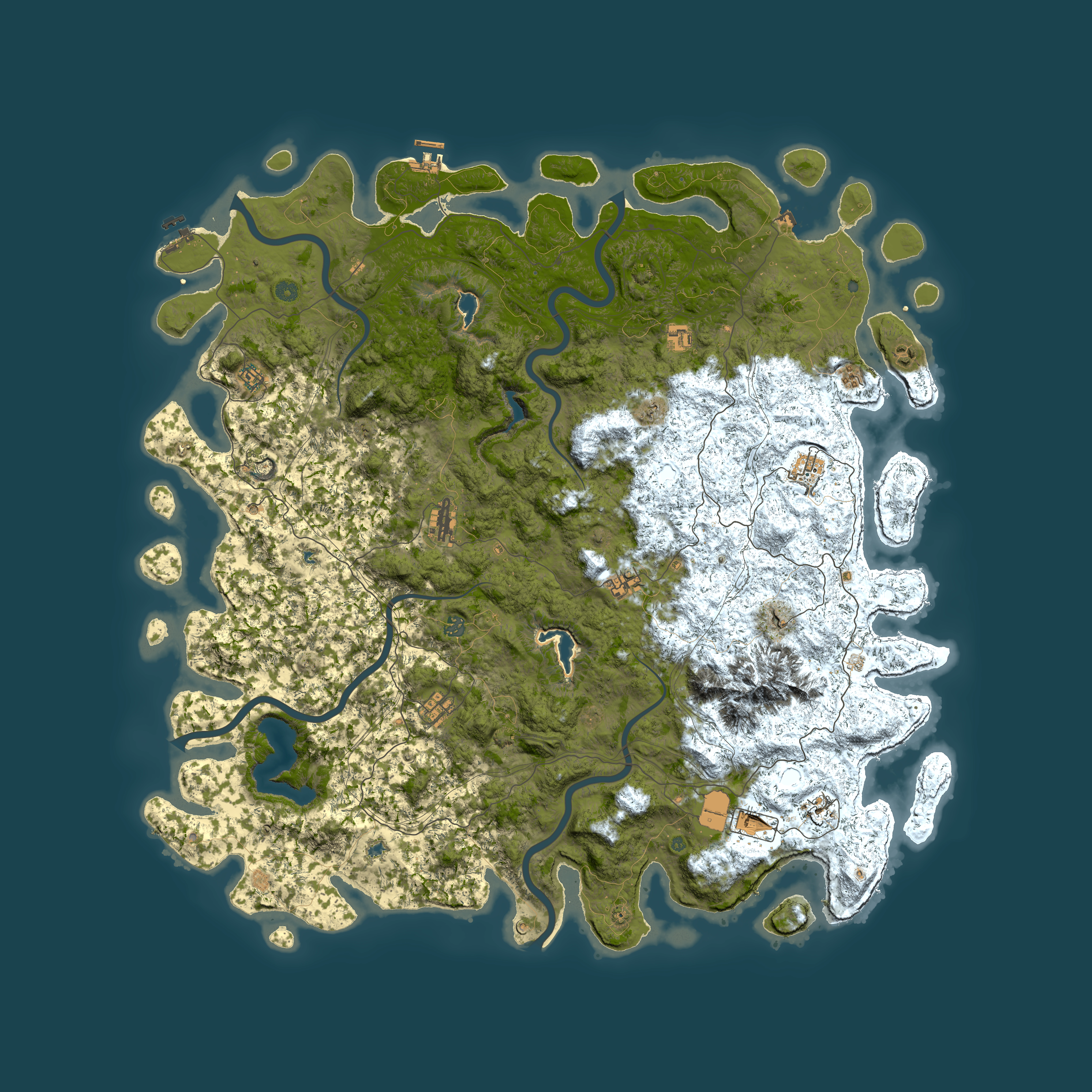 Full top-down render of Rust map seed 1901412181, 6000x6000m