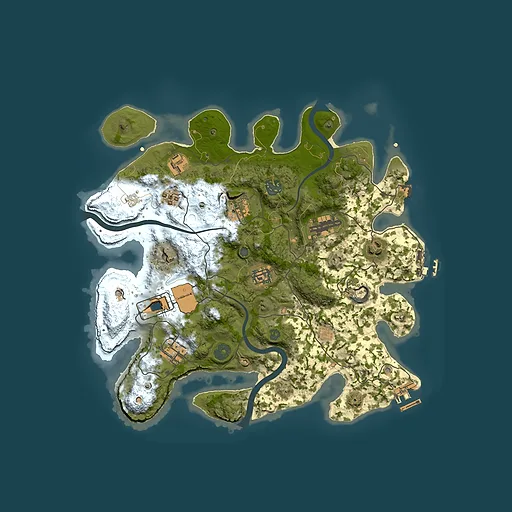 Rust map seed 473236373, 3500x3500m top-down preview