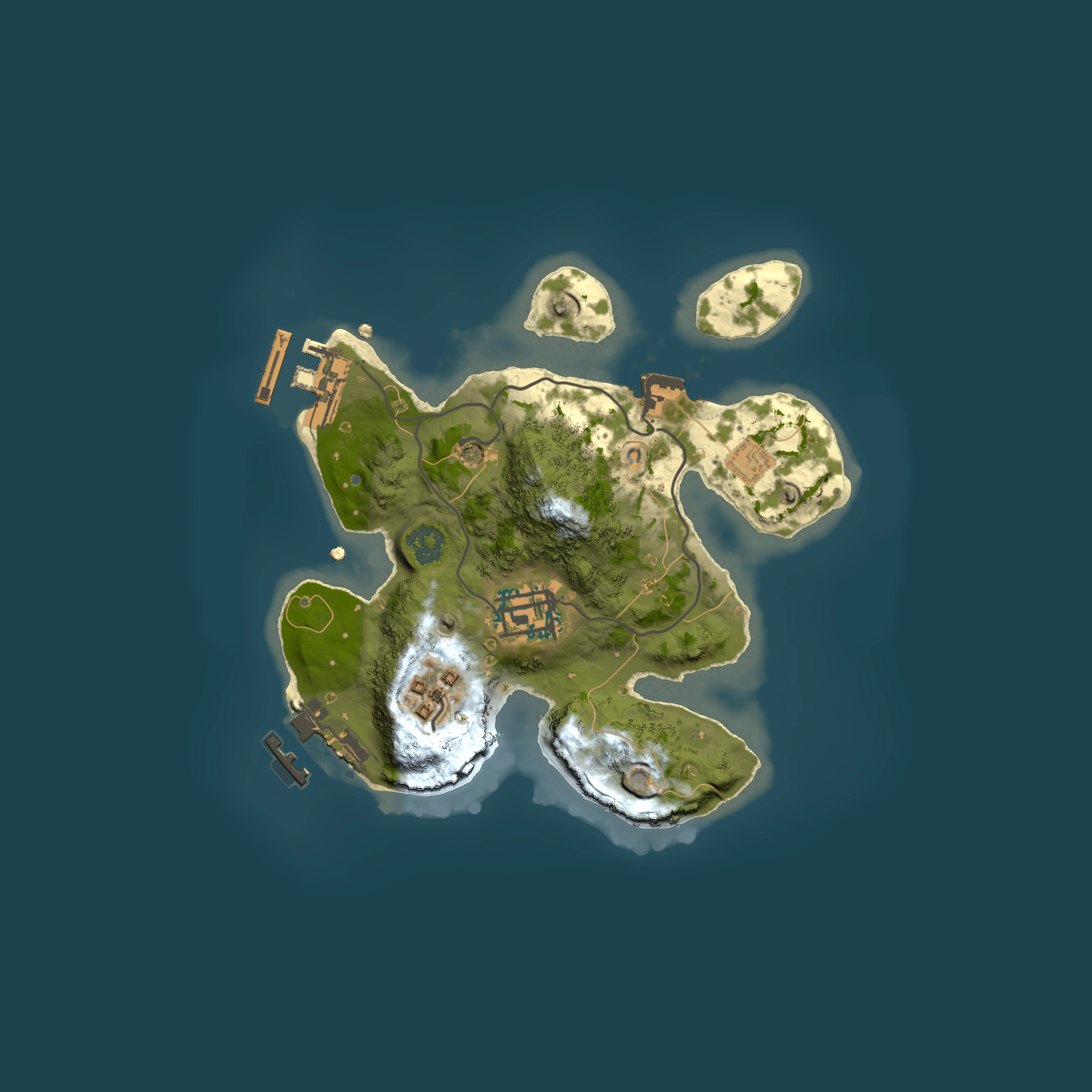 Full top-down render of Rust map seed 1999339229, 2000x2000m