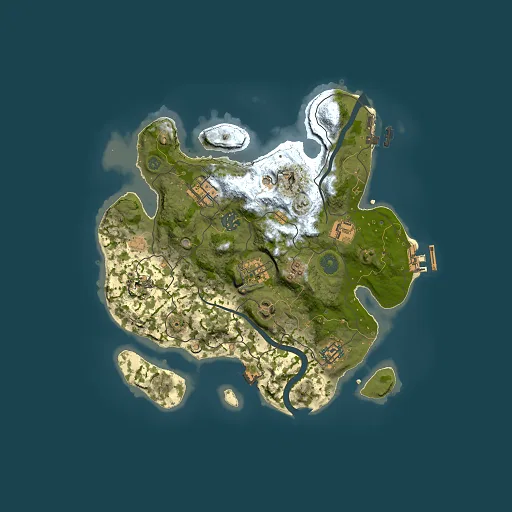 Rust map seed 2049812470, 3000x3000m top-down preview