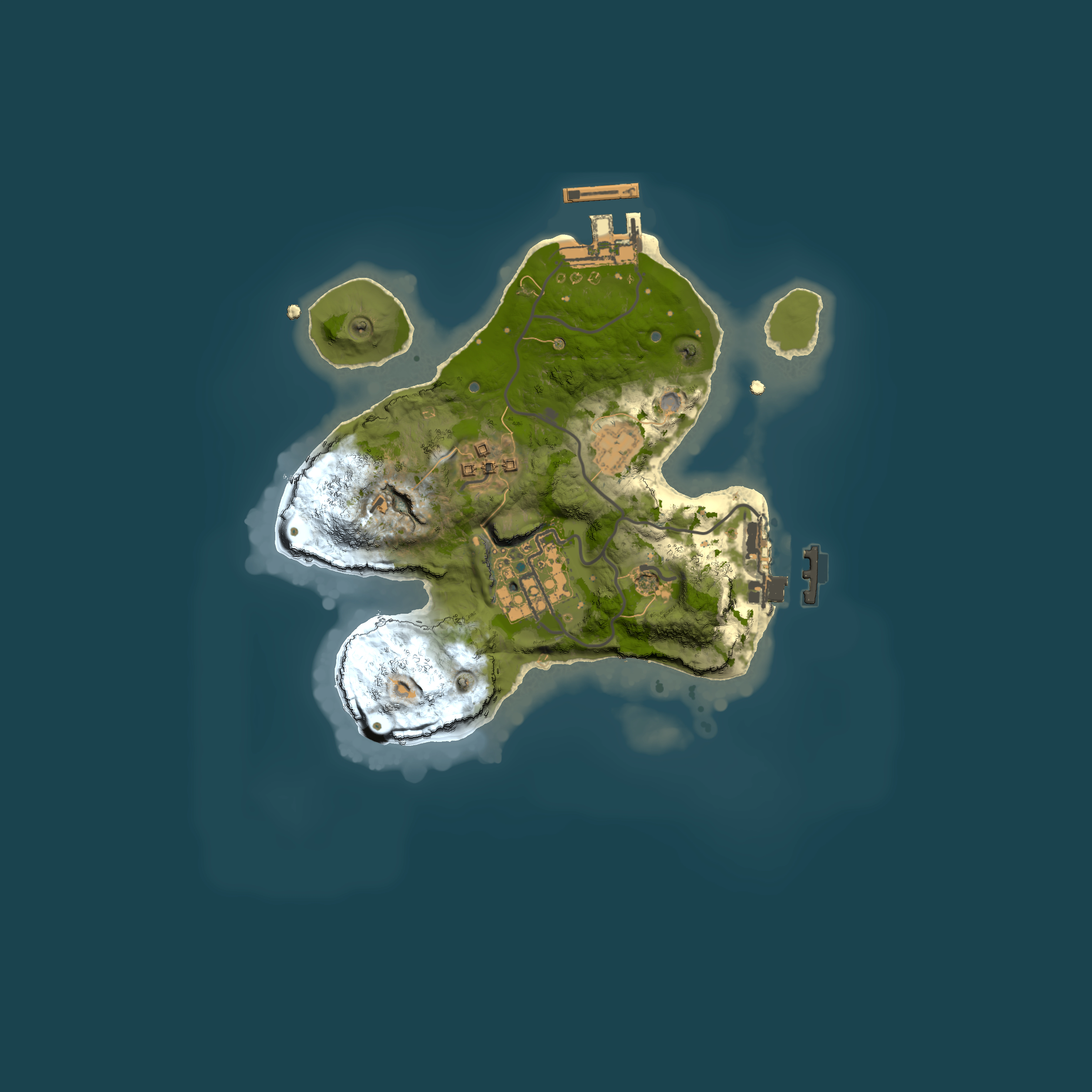 Full top-down render of Rust map seed 1198549621, 2000x2000m