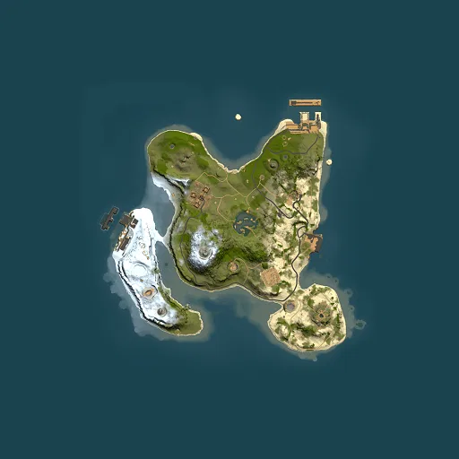 Rust map seed 910811082, 2000x2000m top-down preview