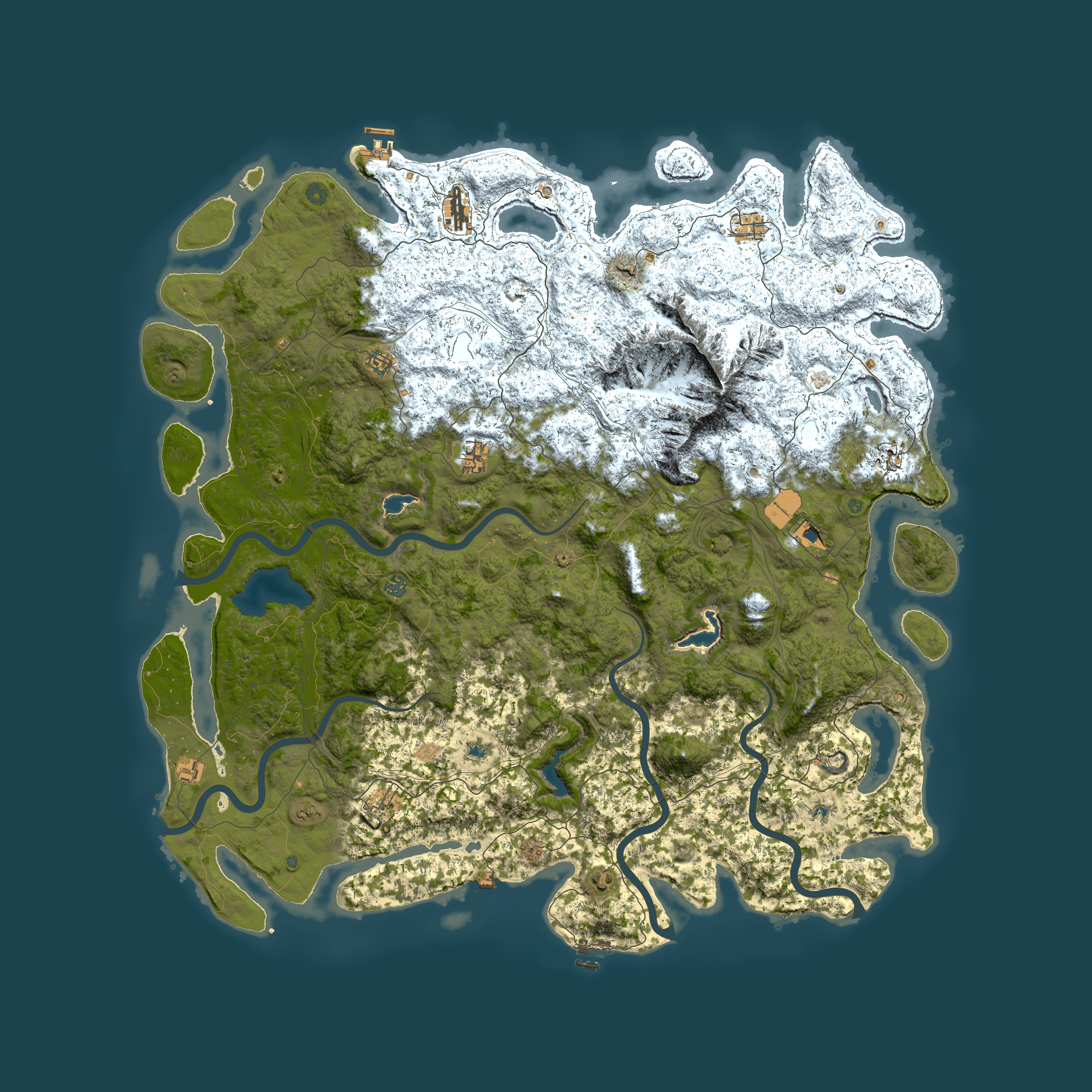 Full top-down render of Rust map seed 897642396, 6000x6000m