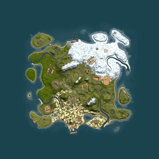 Rust map seed 709221003, 3500x3500m top-down preview