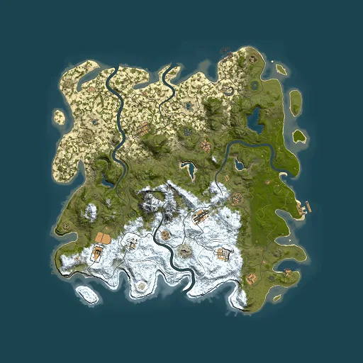 Rust map seed 1191141120, 5000x5000m top-down preview