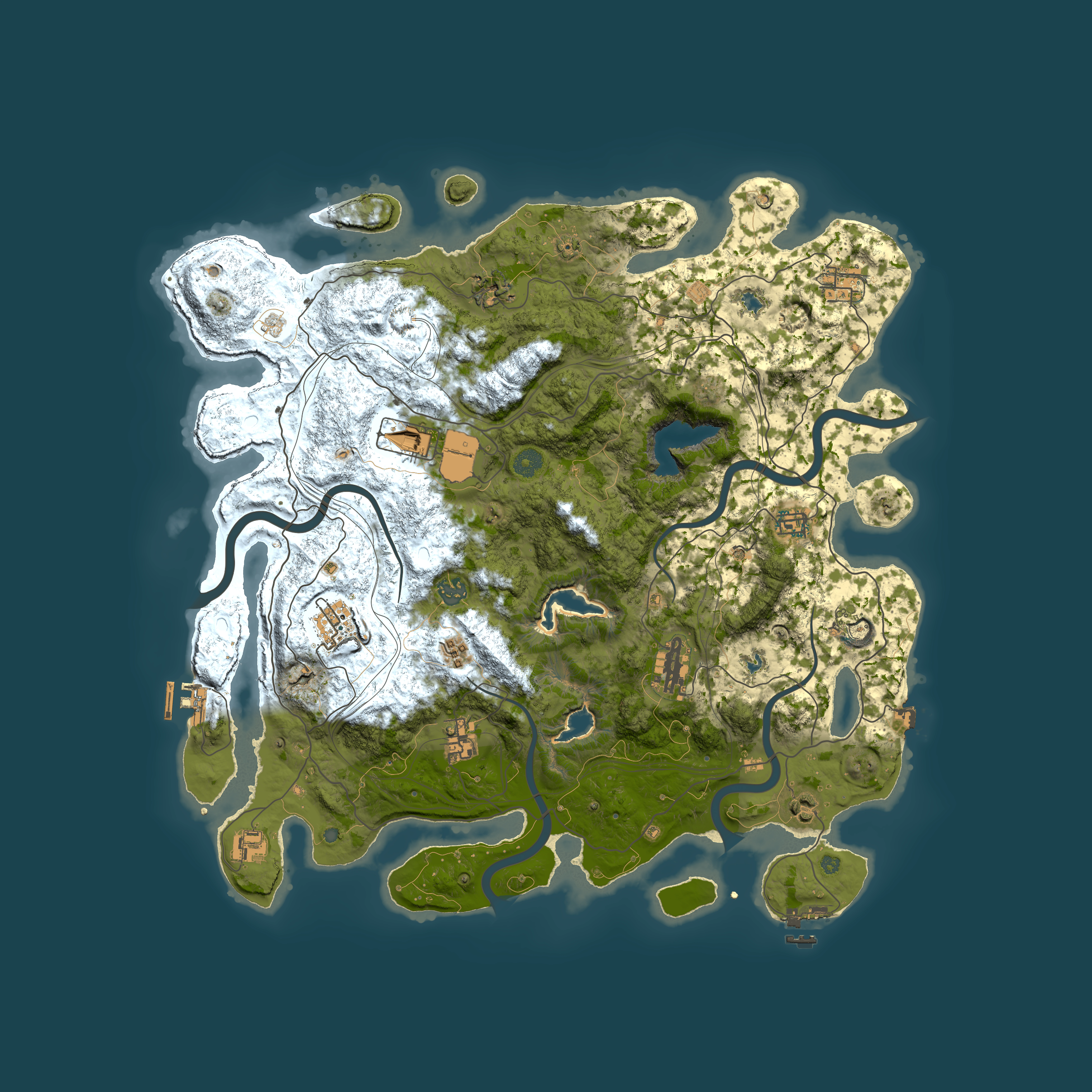 Full top-down render of Rust map seed 988769136, 4500x4500m