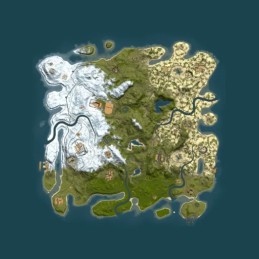 Rust map seed 988769136, 4500x4500m top-down preview